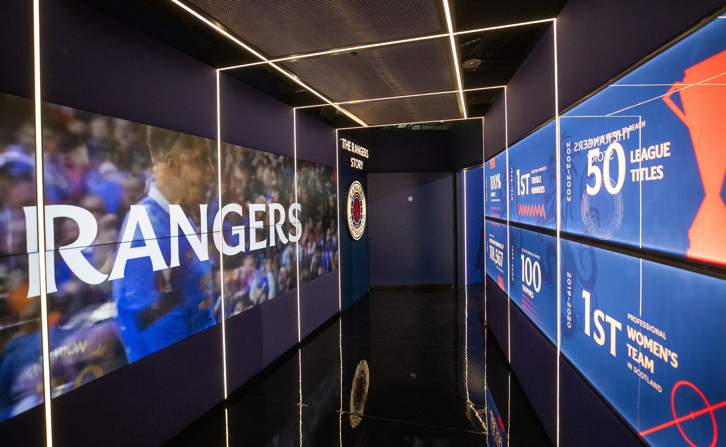 Rangers MuseumWalk the numerous zones within our top class Rangers Museum exclusively with our newest available package.  Enjoy our premium canapes and drinks whilst taking in the history of our famous football club.2-hours pre-match hospitalityPremium canapes in circulation Complimentary barDedicated member of RFC staffExclusive access to Rangers MuseumHalf-time offerMatchday programme1-hour post-match hospitality